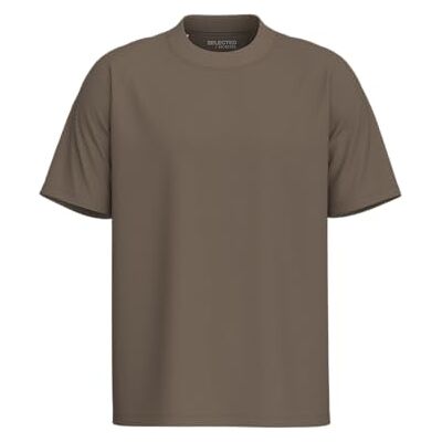 SELECTED MEN Slhcolman Ss O-Neck Tee Noos, Chokladchip, XL SELECTED MEN Slhcolman Ss O-Neck Tee Noos, Chokladchip, XL