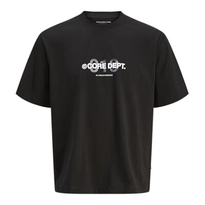 JACK & JONES Jcodynamic Bold Tee Ss Crew Neck, svart, L JACK & JONES Jcodynamic Bold Tee Ss Crew Neck, svart, L