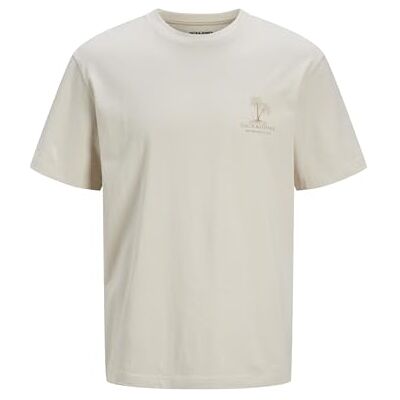 JACK & JONES Jjsummer Vibes Tee Ss Crew Neck, Moonbeam, XS JACK & JONES Jjsummer Vibes Tee Ss Crew Neck, Moonbeam, XS