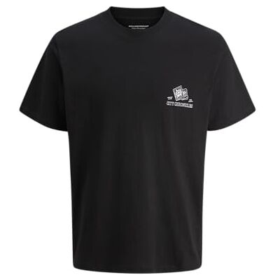 JACK & JONES Jorbillyburg Back Graphic Tee Ss Cn, svart, XS JACK & JONES Jorbillyburg Back Graphic Tee Ss Cn, svart, XS