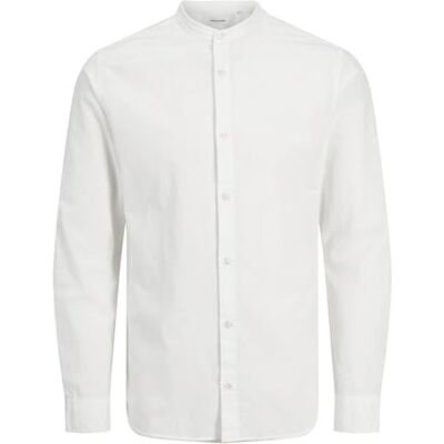 JACK&JONES PLUS JJEBREEZE band skjorta LS SN PLS, Vit, 6XL JACK&JONES PLUS JJEBREEZE band skjorta LS SN PLS, Vit, 6XL