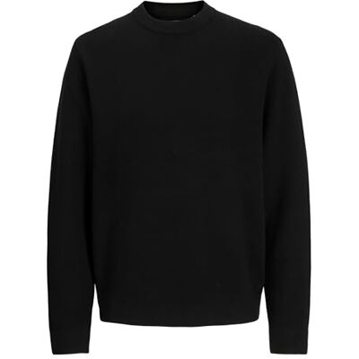 JACK & JONES Jprccmilano stitch stickad crew neck Sn, svart, XL JACK & JONES Jprccmilano stitch stickad crew neck Sn, svart, XL