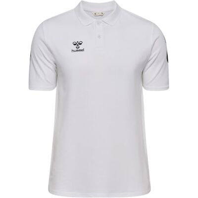 hummel hmlGO 2.0 Chevron Polo, vit, S hummel hmlGO 2.0 Chevron Polo, vit, S