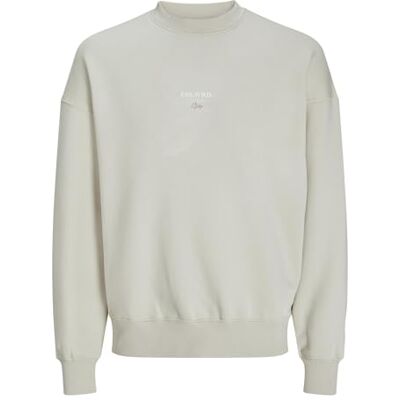 JACK & JONES JACK&JONES JJEURBAN Edge Studio Sweat Crew NOOS, Moonbeam, XS JACK & JONES JACK&JONES JJEURBAN Edge Studio Sweat Crew NOOS, Moonbeam, XS