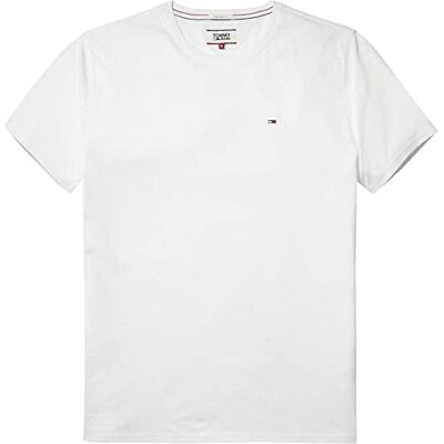 Tommy Jeans Tommy Hilfiger S/S stickade toppar klassisk vit, Klassisk vit, XXS Tommy Jeans Tommy Hilfiger S/S stickade toppar klassisk vit, Klassisk vit, XXS