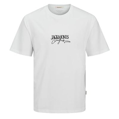 JACK & JONES Joralmeria branding Tee Ss Crew Neck, Ljus vit, L JACK & JONES Joralmeria branding Tee Ss Crew Neck, Ljus vit, L