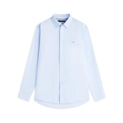 Tommy Hilfiger herr CORE Flex POPLIN solid RF-tröja MW0MW39988 L/S skjorta, blå, M, Blå (söt blå), M Tommy Hilfiger herr CORE Flex POPLIN solid RF-tröja MW0MW39988 L/S skjorta, blå, M, Blå (söt blå), M