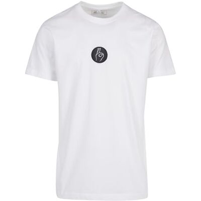herr T-Shirt Easy Sign Patch Tee Vit M, Vit, M herr T-Shirt Easy Sign Patch Tee Vit M, Vit, M