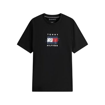 Tommy Hilfiger herr S/S T-shirt, svart (svart), S Tommy Hilfiger herr S/S T-shirt, svart (svart), S