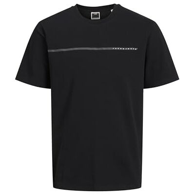 JACK & JONES Jcofusion Full branding Tee Ss Crew Noos, svart, M JACK & JONES Jcofusion Full branding Tee Ss Crew Noos, svart, M