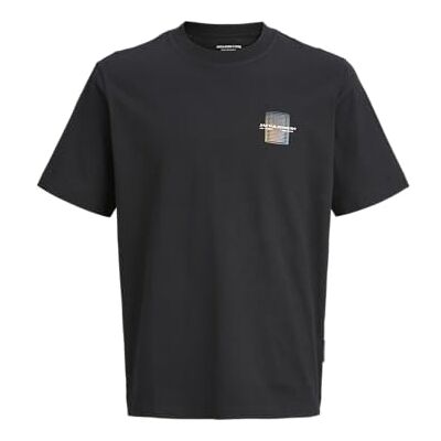 JACK & JONES herr Jcocalma Front Print Tee Ss Crew Neck, svart, M JACK & JONES herr Jcocalma Front Print Tee Ss Crew Neck, svart, M