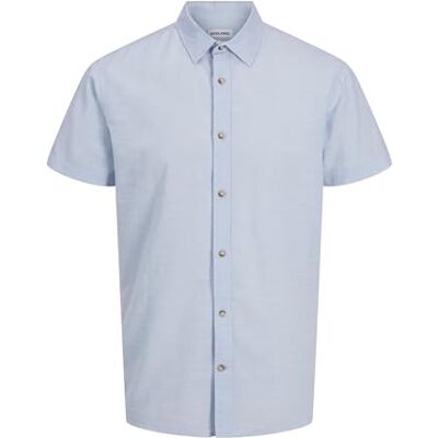 JACK & JONES Jjesummer skjorta Ss Sn kortärmad skjorta, Chambray Blue, S JACK & JONES Jjesummer skjorta Ss Sn kortärmad skjorta, Chambray Blue, S