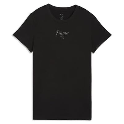 PUMA ESS Script Tee Black PUMA ESS Script Tee Black