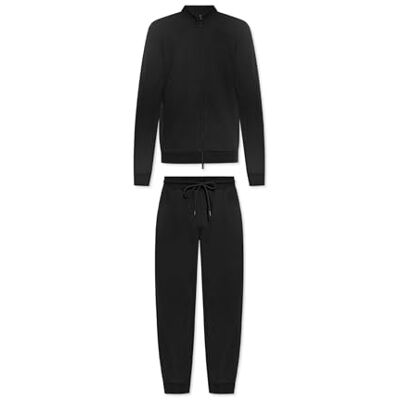 Giorgio Armani MAN'S BASIC Frotté hel dragkedja set svart S, Svart, S Giorgio Armani MAN'S BASIC Frotté hel dragkedja set svart S, Svart, S