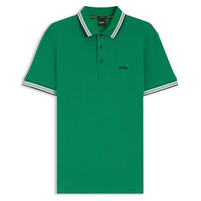 Boss Polo för män, Ljusgrön 320, XXL Boss Polo för män, Ljusgrön 320, XXL