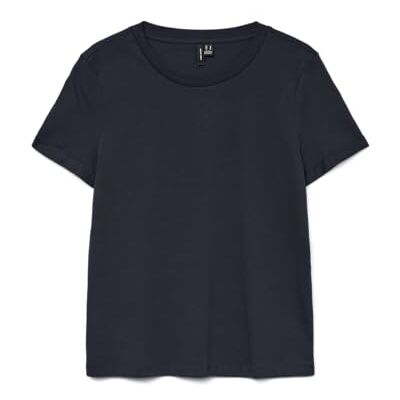 VERO MODA Vmpaula S/S t-shirt Ga Noos, natthimmel, XS VERO MODA Vmpaula S/S t-shirt Ga Noos, natthimmel, XS