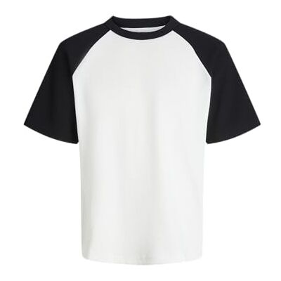 JACK & JONES Jcosignal Waffle Raglan Tee Ss Crew Neck, svart, M JACK & JONES Jcosignal Waffle Raglan Tee Ss Crew Neck, svart, M