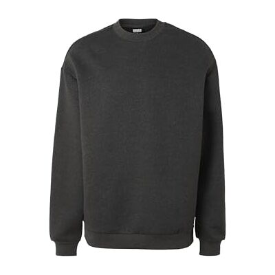 Urban Classics Tröja för män, fluffig crewneck, fluffig herrtröja med rund hals, oversize passform, storlekar S–5XL Urban Classics Tröja för män, fluffig crewneck, fluffig herrtröja med rund hals, oversize passform, storlekar S–5XL