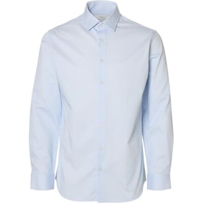 SELECTED MEN Slhslim-Performance Shirt Ls AOP Noos, Kashmirblå, M SELECTED MEN Slhslim-Performance Shirt Ls AOP Noos, Kashmirblå, M