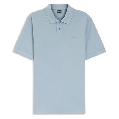 Boss Polo för män, Ljus/pastellblå 458, M Boss Polo för män, Ljus/pastellblå 458, M