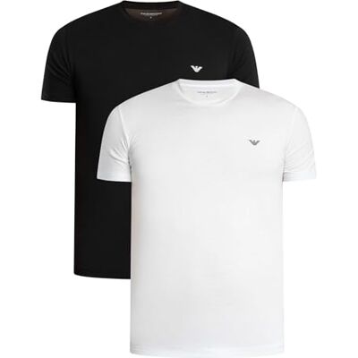 Giorgio Armani Herr Soft Touch Bambu 2-Pack Crew Neck T-Shirt Flerfärgad XL Giorgio Armani Herr Soft Touch Bambu 2-Pack Crew Neck T-Shirt Flerfärgad XL
