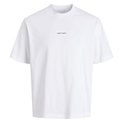 JACK & JONES Jcocover Script Back Tee Ss Crew N Pls – plus size, Ljus vit, 4XL JACK & JONES Jcocover Script Back Tee Ss Crew N Pls – plus size, Ljus vit, 4XL