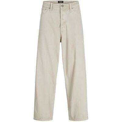 JACK & JONES Man Extra Baggy Fit Jeans JJIRON JJORIGINAL SQ 075 SN Extra Baggy Fit Jeans, Moonbeam, 32W / 32L JACK & JONES Man Extra Baggy Fit Jeans JJIRON JJORIGINAL SQ 075 SN Extra Baggy Fit Jeans, Moonbeam, 32W / 32L