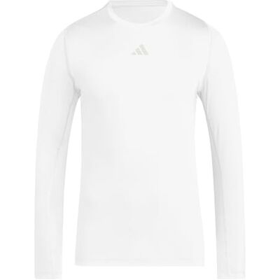 adidas herr Techfit Longsleeve Men Shirt, white, M Tall adidas herr Techfit Longsleeve Men Shirt, white, M Tall