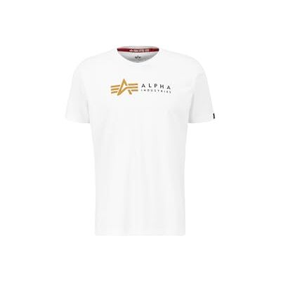 Alpha Industries Alpha Label T Pp T-Shirt För Män White Alpha Industries Alpha Label T Pp T-Shirt För Män White