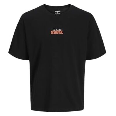JJ REBEL Jrebjim Tee Ss Crew Neck Sn, svart, XXL JJ REBEL Jrebjim Tee Ss Crew Neck Sn, svart, XXL