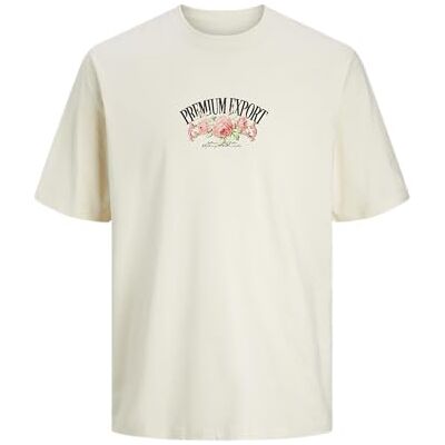 JACK & JONES JACK&JONES JORHEAVEN Tee SS Crew Neck TG, Buttercreme, L JACK & JONES JACK&JONES JORHEAVEN Tee SS Crew Neck TG, Buttercreme, L