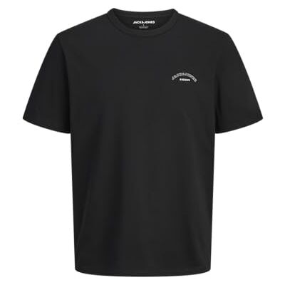 JACK & JONES Jjcollegelogotyp Tee Ss Crew Neck, svart, XS JACK & JONES Jjcollegelogotyp Tee Ss Crew Neck, svart, XS