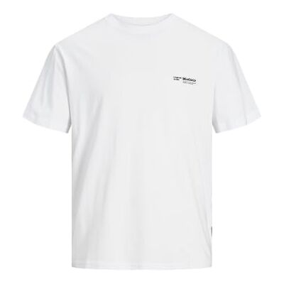 JACK & JONES JORSEQUOIA Graphic Back SS Crew Neck, Ljus vit, L JACK & JONES JORSEQUOIA Graphic Back SS Crew Neck, Ljus vit, L