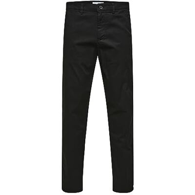 Selected Homme Slim Tapered Fit Chino Byxor Svart - Byxor Selected Homme Slim Tapered Fit Chino Byxor Svart - Byxor