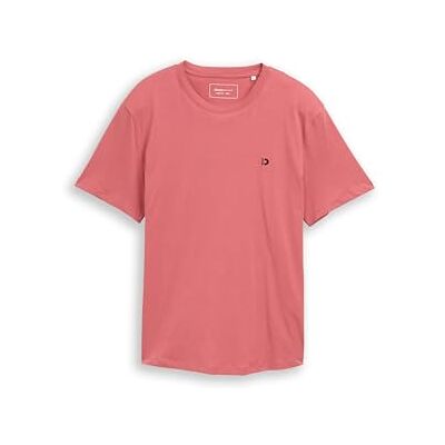 TOM TAILOR Denim 1051569 T-shirt, 11850-rosa barock, L herr TOM TAILOR Denim 1051569 T-shirt, 11850-rosa barock, L herr