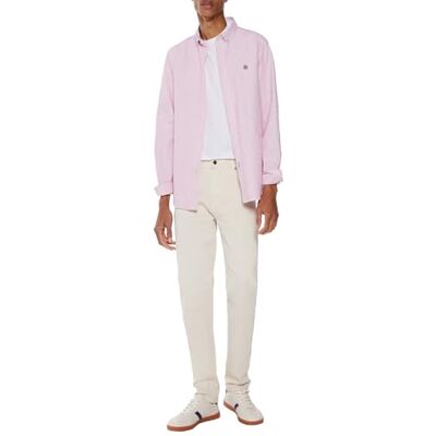 Springfield Randig Oxford ikoner, Röd, S Springfield Randig Oxford ikoner, Röd, S