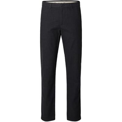 SELECTED HOMME SELETED HOMME SLHSLIM-Miles 175 borstade byxor W NOOS, Svart/detalj: struktur, 30W / 34L SELECTED HOMME SELETED HOMME SLHSLIM-Miles 175 borstade byxor W NOOS, Svart/detalj: struktur, 30W / 34L