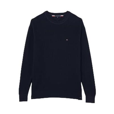 Tommy Hilfiger herr BT-Structure Crew NK-B MW0MW37974, pullover tröja, blå, 2XLT, Blå (ökenhimmel), XXL Tommy Hilfiger herr BT-Structure Crew NK-B MW0MW37974, pullover tröja, blå, 2XLT, Blå (ökenhimmel), XXL