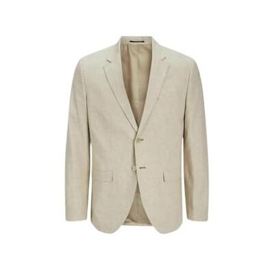 JACK & JONES JPRRIVIERA Linne blazer smal passform SN, Travertine/passform: smal passform, 50 JACK & JONES JPRRIVIERA Linne blazer smal passform SN, Travertine/passform: smal passform, 50