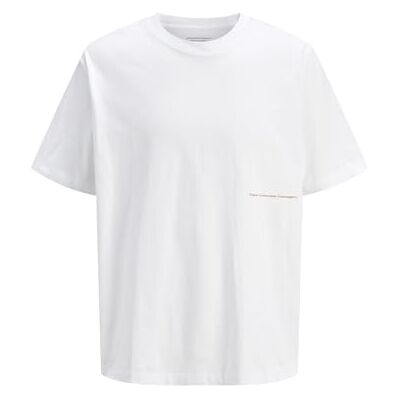 JACK & JONES Jorporto mönster Tee Ss Crew Neck, Ljus vit, L JACK & JONES Jorporto mönster Tee Ss Crew Neck, Ljus vit, L