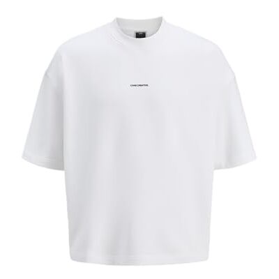 JACK & JONES Jcoinfinity Print Back Sweat Ss Jnr, Ljus vit, 164 JACK & JONES Jcoinfinity Print Back Sweat Ss Jnr, Ljus vit, 164