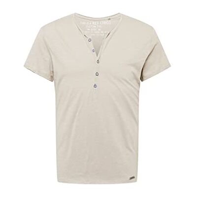 KEY LARGO Män T-Shirt MT Lemonad Knapp, Dove Grey (1123), M KEY LARGO Män T-Shirt MT Lemonad Knapp, Dove Grey (1123), M