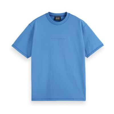 Scotch & Soda Säsongskärna – främre bröstlogotyp t-tröja, Sjöblå 410, M Scotch & Soda Säsongskärna – främre bröstlogotyp t-tröja, Sjöblå 410, M
