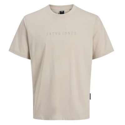 JACK & JONES Jcorecharge Mold Tee Ss Crew Neck, Moonbeam, L JACK & JONES Jcorecharge Mold Tee Ss Crew Neck, Moonbeam, L