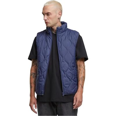 Urban Classics Mens Super Light Bubble Vest Herr Väst Svart, Marinblå, M Urban Classics Mens Super Light Bubble Vest Herr Väst Svart, Marinblå, M