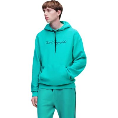 KARL LAGERFELD Herr Hotel Karl Hoodie, Havsgrönt, M KARL LAGERFELD Herr Hotel Karl Hoodie, Havsgrönt, M