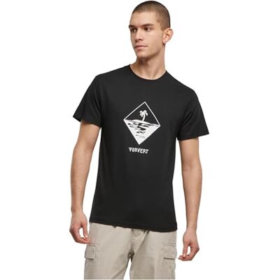 Forvert Morro Bay-t-shirt, rund hals, många färger, storlekar S till 3XL, svart, S Forvert Morro Bay-t-shirt, rund hals, många färger, storlekar S till 3XL, svart, S