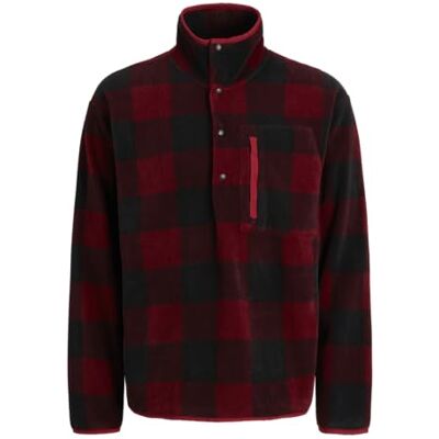 JACK & JONES JACK&JONES JPRBLUVICTOR Sweat halv plack, rabarber, S JACK & JONES JACK&JONES JPRBLUVICTOR Sweat halv plack, rabarber, S