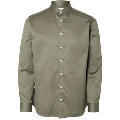 SELECTED HOMME SLHSLIMETHAN SHIRT LS CLASSIC NOOS, Kalamata, S SELECTED HOMME SLHSLIMETHAN SHIRT LS CLASSIC NOOS, Kalamata, S
