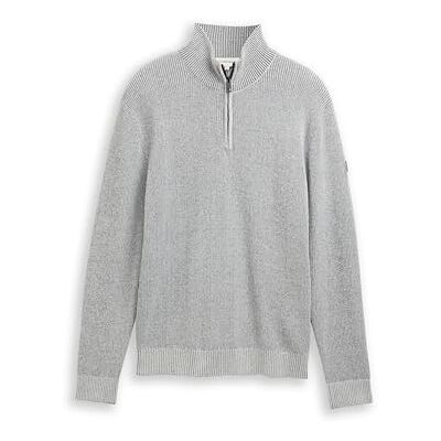 TOM TAILOR herrtröja, 39208 – Offwhite Navy Mouline, M TOM TAILOR herrtröja, 39208 – Offwhite Navy Mouline, M